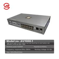 Module amplificateur de caisson de basses professionnel noir 12 canaux personnalisé pour voiture Gestion des haut-parleurs Dsp Audio
