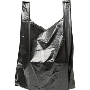 Sac en <span class=keywords><strong>plastique</strong></span> <span class=keywords><strong>noir</strong></span> réutilisable MU, sac en PE <span class=keywords><strong>noir</strong></span>, sac de shopping pour t-shirts, sac d'emballage pour magasin de détail - Product Image 5