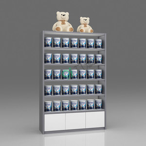 AMeS-A12 bé cửa hàng hiển thị bảng tủ gỗ với sắt ống vuông bé Rack hiển thị cho thời trang-phía trước cửa hàng hiển thị - Product Image 5