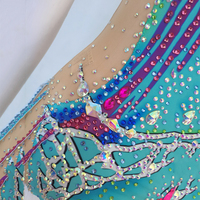 Justaucorps de gymnastique pour filles, Design personnalisé, vêtements de danse, spandex, teinture, sublimation, strass, pour compétition