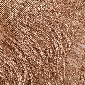 Kimono de malla metálica con brillo para mujer, con flecos, frente abierto, capa transparente para playa, chal con borlas para <span class=keywords><strong>fiesta</strong></span> de noche - Product Image 4