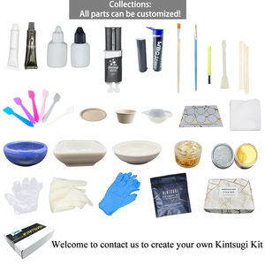 Kit de Reparación de Cerámica Kintsugi WBG, con Polvo de Oro y Pegamento, para Principiantes en Reparaciones Kintsugi - Product Image 6