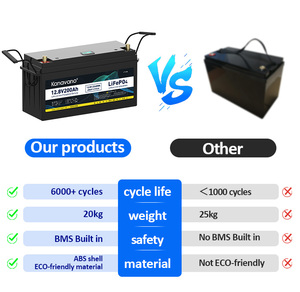 Batteria al litio 200ah 12v batteria personalizzata 24v 36v 48v lifepo4 ciclo profondo per la casa Stytem di accumulo di energia - Product Image 3