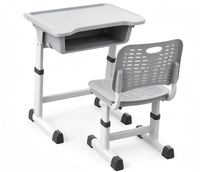 Chaise de bureau scolaire moderne Mixin MX-0063 en ABS, hauteur réglable, durable, confortable, design écologique, pour l'école, la maison et le bureau