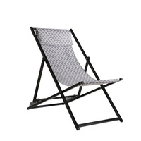 Chaise Lune Pliante Légère en Métal pour Jardin, Camping, Parc, Hôtel, Plage, Pêche, Terrasse, Piscine
