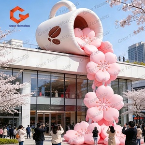 Decoraciones Florales Inflables Más Vendidas, Decoración de Flores Inflables Gigantes para Publicidad en Cafeterías al Aire Libre - Product Image 4