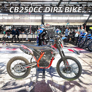 รถมอเตอร์ไซค์วิบาก CB250cc คุณภาพสูง รุ่นใหม่ สไตล์โมโตครอส เครื่องยนต์ 4 จังหวะ แบบไร้แปรงถ่าน สำหรับผู้ใหญ่ ความเร็วเกิน 80 กม./ชม. ผลิตที่เจียงซู ประเทศจีน - Product Image 2