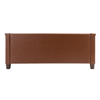Canapé Chesterfield en cuir capitonné de style scandinave moderne et simple, 3 places, pour le loisir