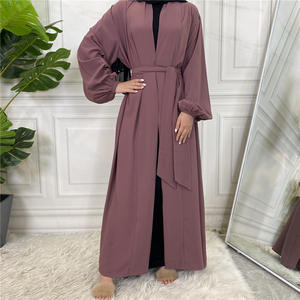 Luxe dubaï 2025 brodé Satin parole longueur femmes modeste musulman Abaya grande taille robe pour Eid Ramadan prière traditionnelle - Product Image 4