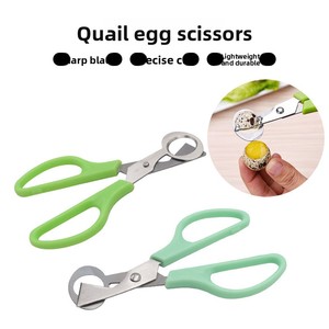 <span class=keywords><strong>Tijeras</strong></span> de Acero Inoxidable para Cortar <span class=keywords><strong>Huevos</strong></span> de <span class=keywords><strong>Codorniz</strong></span> y Pollo con Cuchillas Afiladas y Pulimentadas, Herramienta Manual de Cocina para Abrir Cáscaras - Product Image 2