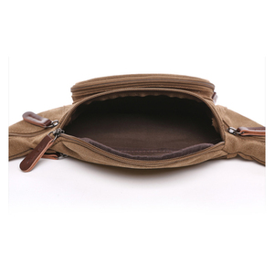 Bolso Bandolera Cuadrado Horizontal Vintage Personalizado al por Mayor, Riñonera de Lona Unisex Retro Casual para Viajes - Product Image 4