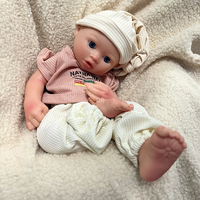Poupée Reborn en Silicone Souple Personnalisée de 40 cm (16 Pouces) Corps Entier, Bébé Fille Nouveau-né Personnalisé pour Enfants / Présentoir de Vêtements pour Bébés