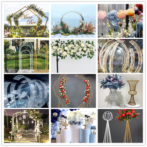 ซุ้มแต่งงานทรงหกเหลี่ยมโลหะแบบตั้งพื้นสำหรับตกแต่งงานปาร์ตี้และงานเทศกาล - Product Image 3