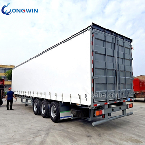 3 essieux 60 tonnes camion <span class=keywords><strong>remorque</strong></span> imperméable et anti-poussière rideau semi-<span class=keywords><strong>remorque</strong></span> 40ft rideau côté semi-<span class=keywords><strong>remorque</strong></span> à vendre - Product Image 3
