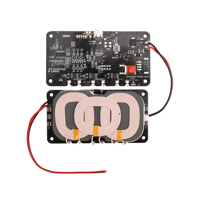 Car 3-coil 20W High-power Wireless Charger Module with Type-C Wireless Fast Charger Charging Transmitter Module Circuit Board...