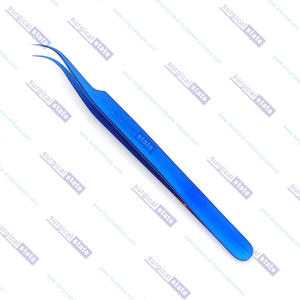 Pince à cils incurvée avec des cils de couleur bleu ou choix du client - Product Image 5