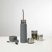 Tasse à thé Madai trois-en-un en acier inoxydable, isotherme portable pour l'extérieur, modèle tête de balle, très populaire en Argentine