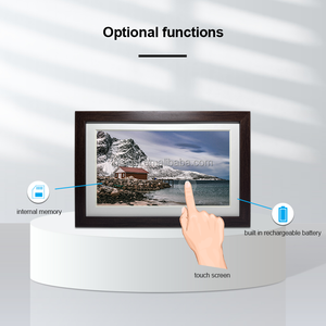 Cadre <span class=keywords><strong>photo</strong></span> électronique en bois 15.6 cadre <span class=keywords><strong>photo</strong></span> numérique WiFi écran tactile IPS rotation automatique de la vidéo <span class=keywords><strong>photo</strong></span> via l'application personnalisée Frameo - Product Image 5