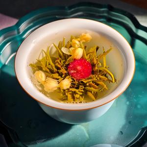 EU tiêu chuẩn Trung Quốc Handmade Hoa Bóng Trà hữu cơ hỗn hợp màu xanh lá cây trà bóng nở trà - Product Image 6