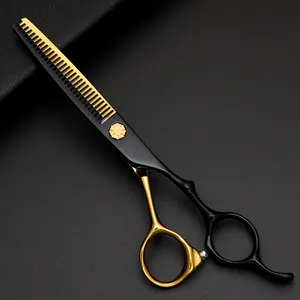 Profesyonel berber saç kesim kesme makas kuaför kuaför Salon saç stilisti için Titan makaslar inceltme
