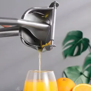 Portable Manual Lemon and Lime Squeezer Steel and Metal Juicer Wholesale Factory Price with Hand-Laying Eggbeater