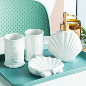Gran oferta, serie <span class=keywords><strong>marina</strong></span>, juego de accesorios de baño de poliresina, dispensador de jabón de manos, plato, juego de Baño de hotel - Product Image 5