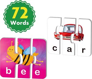 72 puzzles <span class=keywords><strong>d</strong></span>'<span class=keywords><strong>orthographe</strong></span> de mots avec mécanisme de <span class=keywords><strong>correction</strong></span> <span class=keywords><strong>d</strong></span>'erreurs en 3 pièces, parfaits pour l'apprentissage préscolaire - Product Image 3