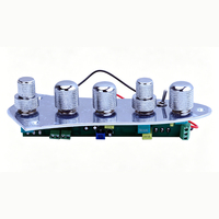 JB-07CR JB-08CR Chrome Metal Knob Bass Preamp Control Plate Electric Bass Volume Tone Circuit Board Pickup Wiring Harness Metal