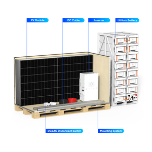 Sunevo bán trực tiếp năng lượng mặt trời hệ thống năng lượng mặt trời Bộ dụng cụ năng lượng mặt trời 50kw 80kw 100kw lai tắt lưới năng lượng mặt trời bảng điều khiển hệ thống điện với deye biến tần - Product Image 6