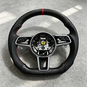 Volant en fibre de carbone à <span class=keywords><strong>prix</strong></span> super réduit pour <span class=keywords><strong>Porsche</strong></span> Panamera Cayenne Macan Taycan Cayman Boxster <span class=keywords><strong>Carrera</strong></span> 997 911 991 718 - Product Image 1