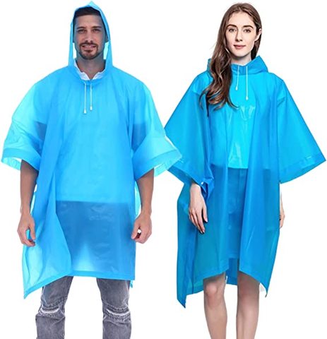Men Women & Girls' Eco-Friendly Lightweight EVA Waterproof Hiking Rain for