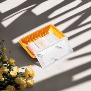 Almohadillas Absorbentes de Pulpa de SAP y Película de PE No Tejida, Ecológicas y de Alta Calidad, de 160x90 mm, con Capacidad de 50 ml, para Envasado de Alimentos, Carne y Aves - Product Image 2