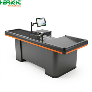 Mostrador de Caja Registradora para Supermercado Personalizado Highbright con Cinta Transportadora para Supermercados y Tiendas de Comestibles - Product Image 4