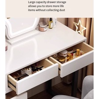 Chine usine moderne blanc maquillage vanité avec lumière chambre coiffeuse avec miroir et tiroirs