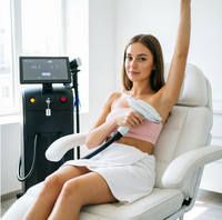 Appareil laser à impulsions haute énergie avec chariot mobile, matériel professionnel pour salon de beauté
