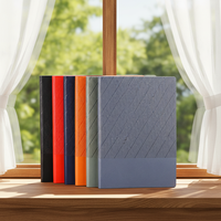 Agenda d'affaires personnalisé en cuir PU A5 avec logo gravé et coffret cadeau stylo fait main pour usage promotionnel