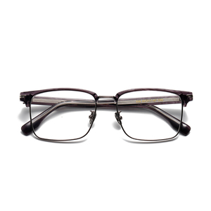 Gafas Retro de Montura Completa Rectangular 55-17-147 Anti-UV Ligeras Unisex para Adultos, Monturas para Corrección de Visión - Product Image 6