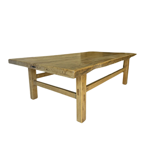 Meubles de salon anciens classiques Haven Whitewash Table basse en bois flotté - Product Image 1