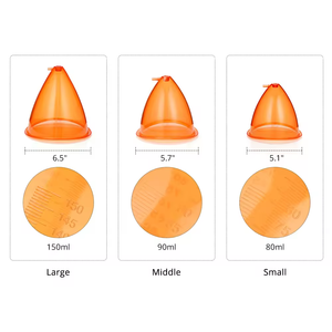 Verbessern Sie starke Saug-Vakuumtherapie-Vergrößerung pumpe Größte Cup Butt Lift Frauen Schröpfen Heben Brust massage gerät - Product Image 4