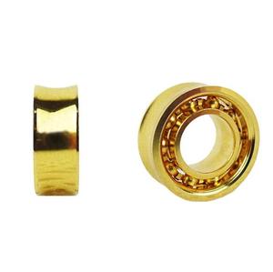 Rodamiento de Ranura en <span class=keywords><strong>V</strong></span> Dorado YoYo de Alta Precisión 0.25x0.5x0.188 Pulgadas R188-KK con Anillo Dorado, Rodamiento YoYo ZZ Sellado de Ranura Profunda Tamaño C - Product Image 1