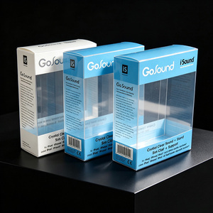 Boîte en plastique pliable personnalisée, recyclable, transparente CMYK, boîtes transparentes pliables en APET/PVC, emballage cadeau recyclable - Product Image 5