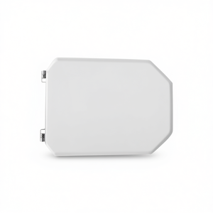 Asiento de inodoro para Globo Royal Vase Forma 10, blanco, 50.5 cm de largo, 37.5 cm de ancho, con bisagras de paso. - Product Image 3