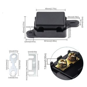 Fusible automático de zinc tipo E ranurado de 32V ANS de 30A-200A con base de horquilla - Caja de fusibles de doble terminal plano para EV/camión 40A 50A 60A 70A - Product Image 3