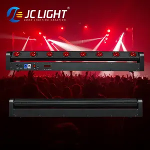 Barra de luz LED para discoteca, iluminação de palco 8x10w para DJ, feixe Rgbw de 8 olhos, mais vendido