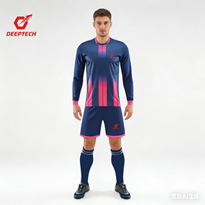 Conjunto de Uniforme de Fútbol Personalizado 25/26 para Hombre, Tela Transpirable de Secado Rápido, Camiseta de Fútbol para Entrenamiento de Equipo, Venta al por Mayor en EE. UU. - Product Image 1