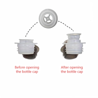 Tapa de Aluminio de Grado Alimenticio con Innovadora Parte Retráctil de Plástico para Aceite de Oliva, Aceites de Cocina y Condimentos