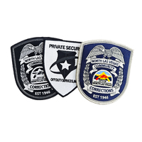 Écusson brodé personnalisé de forme ronde, badges d'uniforme avec bordure Merrow, applique à coudre pour veste et casquette, fourniture directe du fabricant en gros