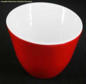 Vajilla de melamina duradera, ensaladera, diseño moderno, cuenco de plástico de doble Color para ensalada y fruta, cuencos de buffet de olla caliente inclinada de espesor - Product Image 6