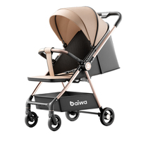 Poussette bébé légère en alliage d'aluminium de 4,85 kg, pliable d'une seule main, inclinable, pour voyage, chariot pour enfants de 0 à 6 ans