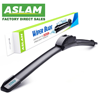 ASLAM OEM Escobilla Limpiaparabrisas Universal sin Estructura Tipo U de 12-28 Pulgadas para Ix35 RAV4 VW Jetta Polo Corolla, de Caucho Natural